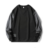 New Men's Casual Sweatshirt Hoodie Men Harajuku Streetwear Pullover Male Patchwork Loose O-Neck Fashion Hip Hop Hoodies