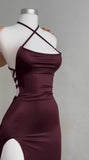 SHOPMOCHO-2025 European and American hot new dress summer high-end Y2K sexy suspender spicy girl dress long skirt