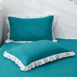 SHOPMOCHO Princess Pillowcases With Ruffles Multiple Sizes Pillow Cover Comfortable Pillow Case For Adults Kids