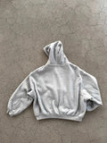 SHOPMOCHO Korean Fashion Simple Gray Double Sided Oversized Zipper Hoodie Women Y2K New Harajuku Gothic Casual Joker Couple Sweatshirt