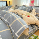 SHOPMOCHO 100% Cotton Printed Duvet Cover Single Piece Fresh Style Bedding Cover Soft Breathable Quilt Cover for Bedroom