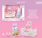 SHOPMOCHO Little Rabbit Bedroom kitchen outdoor gamesLovely Scene Play Toys Simulation Modelling Children Birthday Easter Gift