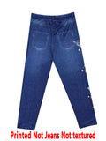 SHOPMOCHO 8224 [Printed Leggings - Not Denim Fabric]Printed Leggings - Not Made of Denim Fabric, Stylish Women'S Three-Quarter Length