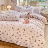 Shopmocho 1pc Quilt Cover Queen/King Size Purple Grape Printed Duvet Cover220x240cm Single Size Comforter Cover (without pillowcase)