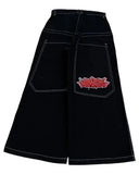 SHOPMOCHO Y2K Loose Jeans Retro Pattern Embroidery High Quality Men's Hip Hop American Fashion Harajuku Street Clothing Wide Legs Jeans