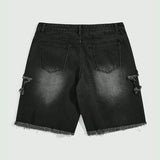 SHOPMOCHO New high-end denim shorts for men in spring and summer of 2025, loose and versatile, trendy brand business casual denim shorts