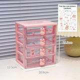 SHOPMOCHO Desktop Storage Box Organizer Student Drawer Box Pen Holder Cute Office Childrens Hair Accessories Stationery Rack Organizer Box