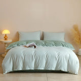 SHOPMOCHO 3pcs 100% Egyptian Cotton Duvet Cover Set 1pc Duvet Cover and 2pcs Pillowcases 150*200/220*220cm Single/double Queen King Size