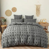 SHOPMOCHO Crafts Furball King Size Bedding Set Queen Size Double Duvet Cover Set 200x200 High Quality Tufted Quilt Cover and Pillow Cases