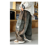 Shopmocho Spring and Autumn New Boys Camouflage Casual Pants 2025 Children's Loose Big Pocket Versatile Handsome Pants