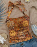 Shopmocho Strap top summer European and American sexy hanging neck vest slim fit women's clothing