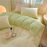 Shopmocho 100% Cotton Duvet Cover Set Double Skin Friendly Quilt Cover Set Comforter Covers Pillowcase Bedding Set Custom Size No Sheets