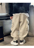Shopmocho Boys Casual Cargo Pants Spring Autumn Big Kids Sport Long Pants Teenage Streetwear Baggy Trousers Children Fashion Joggers Pants