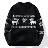 SHOPMOCHO 2025 Winter sweater new High End Luxury Cashmere Sweater Men Thick Warm Mens Sweaters With Deer Korean Harajuku Christmas Jumper