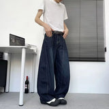 SHOPMOCHO New Men's American Goth Letter Printed Baggy Denim Pantalones Spring Y2K Streetwear Straight Jeans Hip Hop Fashion Jean Trousers