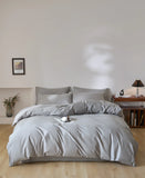 SHOPMOCHO 3pcs 100% Egyptian Cotton Duvet Cover Set 1pc Duvet Cover and 2pcs Pillowcases 150*200/220*220cm Single/double Queen King Size