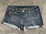 SHOPMOCHO-Summer Korean Sexy Low Waist Women Denim Shorts American Lady Y2K Elastic Slim Fit Hot Pants Female Embroidery Wrapping Jeans