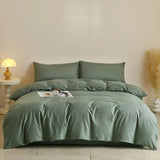 SHOPMOCHO 3pcs 100% Egyptian Cotton Duvet Cover Set 1pc Duvet Cover and 2pcs Pillowcases 150*200/220*220cm Single/double Queen King Size