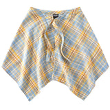 Shopmocho Fashion Tassel Hip Hop Irregular Men and Women Fake Shirt Hem Spring Autumn False Shirt Skirt Half-body Plaid Skirts Womens Saia
