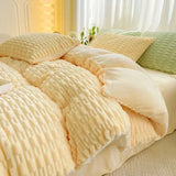 Shopmocho New Rabbit Velvet Milk Single Product Quilt Cover Thickened Warm Solid Duvet  Bedding for Double Use in Autumn/ Winter  220x240