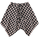 Shopmocho Fashion Tassel Hip Hop Irregular Men and Women Fake Shirt Hem Spring Autumn False Shirt Skirt Half-body Plaid Skirts Womens Saia