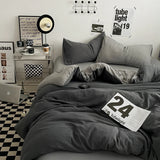 SHOPMOCHO Bedding Comforter sets Duvet Cover bedsheets set with pillowcase Bedding Linens Set for Queen/King Bed edredones de cama