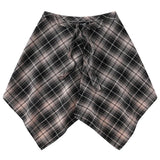 Shopmocho Fashion Tassel Hip Hop Irregular Men and Women Fake Shirt Hem Spring Autumn False Shirt Skirt Half-body Plaid Skirts Womens Saia
