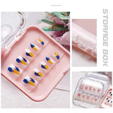 SHOPMOCHO 20/10 Pieces Empty Nail Boxes For Packaging Square Shape Box Wholesale Nail Tips Press On Nail Packaging Case Small Business