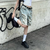 SHOPMOCHO SUCHCUTE Fashion Women Ripped Raw Hem Retro Jeans Shorts  Summer Five-Pocket Denim Shorts Chic Straight Legged Pants Streetwear
