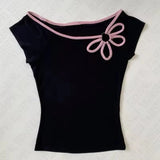 Shopmocho Y2k Tank Top Flower Harajuku Graphic Print Rock Goth Unique Crop top Streetwear Punk Vintage Sleeveless Top Casual Hip Hop Vest