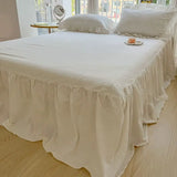 SHOPMOCHO Korean Princess Style Kawaii Girl Black Bow Bedding Set Skin-friendly Soft Duvet Cover Set Bed Sheet Or Bed Skirt Pillowcases