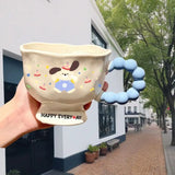 Shopmocho Cup Cartoon Popular High Looks Puppy Bunny Mug Ceramic Cup Couple Water Cup For Girls' Birthday Gift