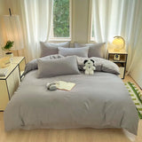SHOPMOCHO 3pcs 100% Egyptian Cotton Duvet Cover Set 1pc Duvet Cover and 2pcs Pillowcases 150*200/220*220cm Single/double Queen King Size