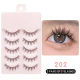 Shopmocho New Manga Lashes Soft Natural Eyelashes Thick False Eyelashes Manga Eyelashes Daily Dating Makeup Eyelashes Lashes Wispy
