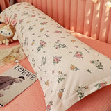 SHOPMOCHO 100% Cotton Pillow Cover Comfortable Pillow Case 90/120/150/180cm Long Bedside Cushion Cover Sweet Girl Pillow Covers Decorative