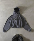 SHOPMOCHO Retro Gothic Men Hoodie New American High Street TrendY2k Harajuku Men Loose and Casual Sweatshirt