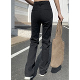 Shopmocho Woman Korean High Waist Streetwear Straight Leg Jeans Girls Y2k Clothes Pants Female Fashion Black Baggy Harajuku Denim Trousers