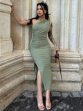 Shopmocho Summer Maxi Dress Women Sexy Split Fashion Sleeveless Backless Slim Dress Female Casual Streetwear Club Elegant Party Dresses