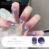 Shopmocho Blue Crystal Magnet Cat's Eye Gel Reflective Laser Reflective Semi Permanent UV LED Gel Polish 8ml Nail Art Varnishes