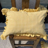 SHOPMOCHO Classic Plaid Pillowcase Cotton Japanese Simple Four-season One Pair Pillow Covers Decorative Bedding Textile Pillow Protector