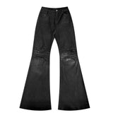 SHOPMOCHO Y2K Washed Jeans Gothic Vintage Micro Flared Middle Waisted Zipper Pants Women Men Streetwear High Quality Design Sense Trousers
