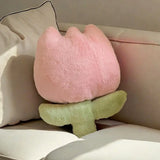 SHOPMOCHO Fashion Tulip Flower Embrace Pillows Nordic Living Room Sofa Cushion Decoration Home Bedside Car Backrest Office Chair Decor