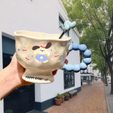 Shopmocho Cup Cartoon Popular High Looks Puppy Bunny Mug Ceramic Cup Couple Water Cup For Girls' Birthday Gift