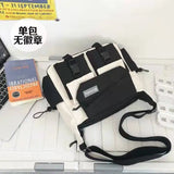 Shopmocho Japanese Simple Messenger Bag Student Nylon Waterproof Canvas Handbag Shoulder Crossbody Bags for Women Men Satchels Bolsas