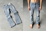 SHOPMOCHO Y2K Retro Punk Pink Totem Wide Leg Jeans Men Gothic High Street Hip Hop Washed Casual High Waist Floor Mopping Pants Women