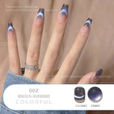 Shopmocho Blue Crystal Magnet Cat's Eye Gel Reflective Laser Reflective Semi Permanent UV LED Gel Polish 8ml Nail Art Varnishes