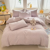 SHOPMOCHO Floral Style Duvet Cover Sets Single/Queen/King Soft Washed Cotton Bed Cover Sets 240x220 Bedding Sets