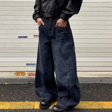 SHOPMOCHO New Men's American Goth Letter Printed Baggy Denim Pantalones Spring Y2K Streetwear Straight Jeans Hip Hop Fashion Jean Trousers