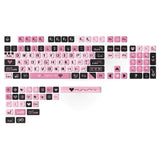 SHOPMOCHO Pink Cat Dye Sublimation PBT Keycaps 136 Keys MOA Profile Keyboard Keycaps for Cherry Gateron MX Switches Mechanical Keyboards