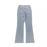 SHOPMOCHO Women Jeans Boot Cut Y2k Jeans Wide Leg Denim Pants Distressed Washed Full Ankle Length Pockets Zipper Fly High Waist Club 2026